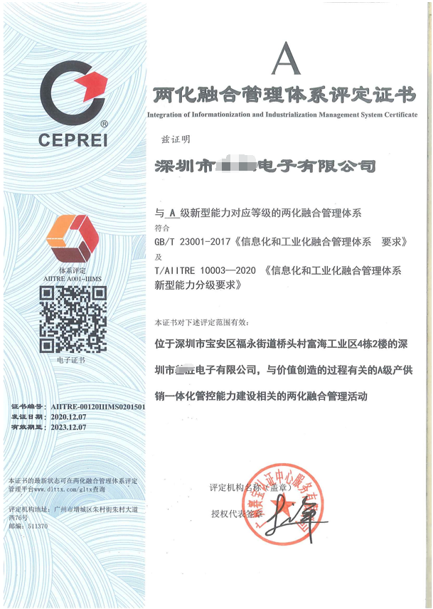 兩化融合貫標(biāo)
